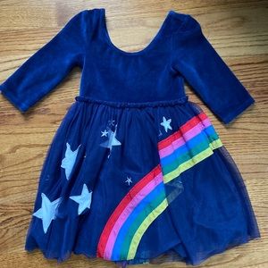 Mini Boden velour tulle dress size 4-5